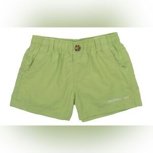 Properly Tied Mallard Shorts Youth Small Green NWT